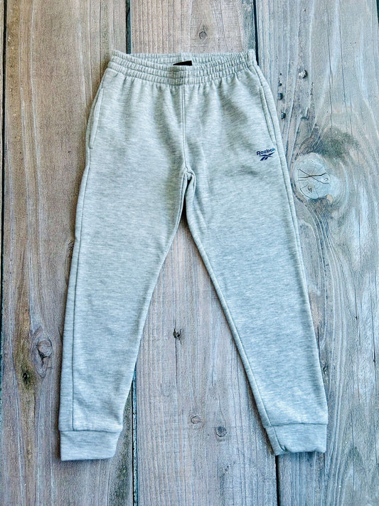 Reebok size 10/12yrs boys light grey sweatpants, sweats, athletic joggers, like new, Kids 10 (medium)