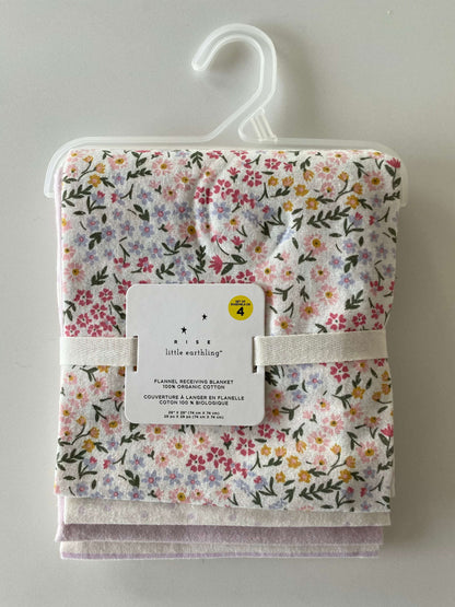 Set of 4 Receiving Blankets