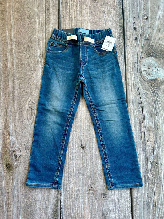 BabyGap size 5 boys medium blue wash denim joggers jeans, new with tags, Kids 5/5T (extra small)