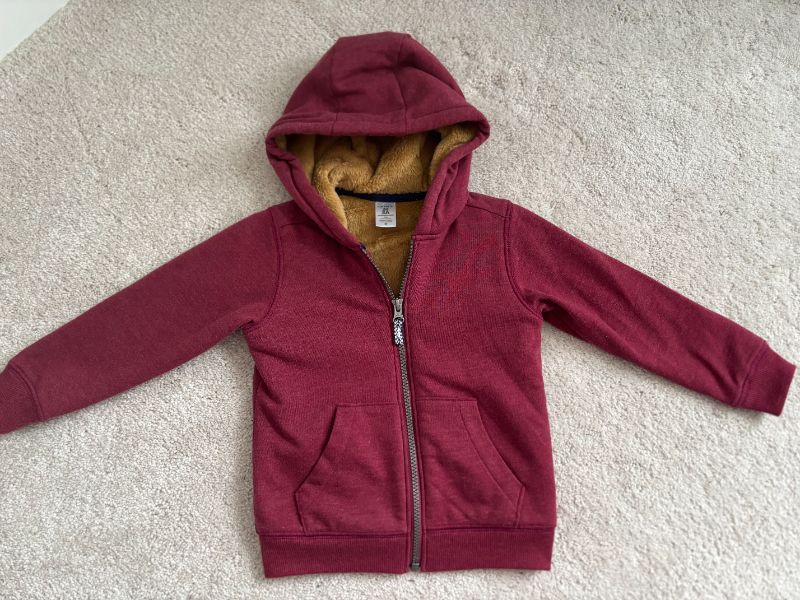 Fuzzy Lined Zip Up Hoodie, 3T, Carter's, Kids 3T