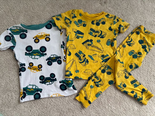 Construction PJs, Monster Truck PJ shirt, 2T, Child of Mine, Kids 2T