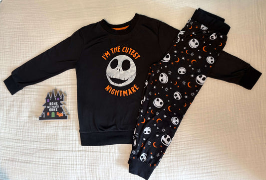 Disney Nightmare Before Christmas 2T Toddler Halloween Pajamas , Kids 2T