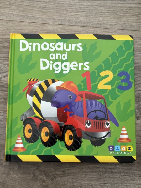 Dinosaurs and Diggers Board Book