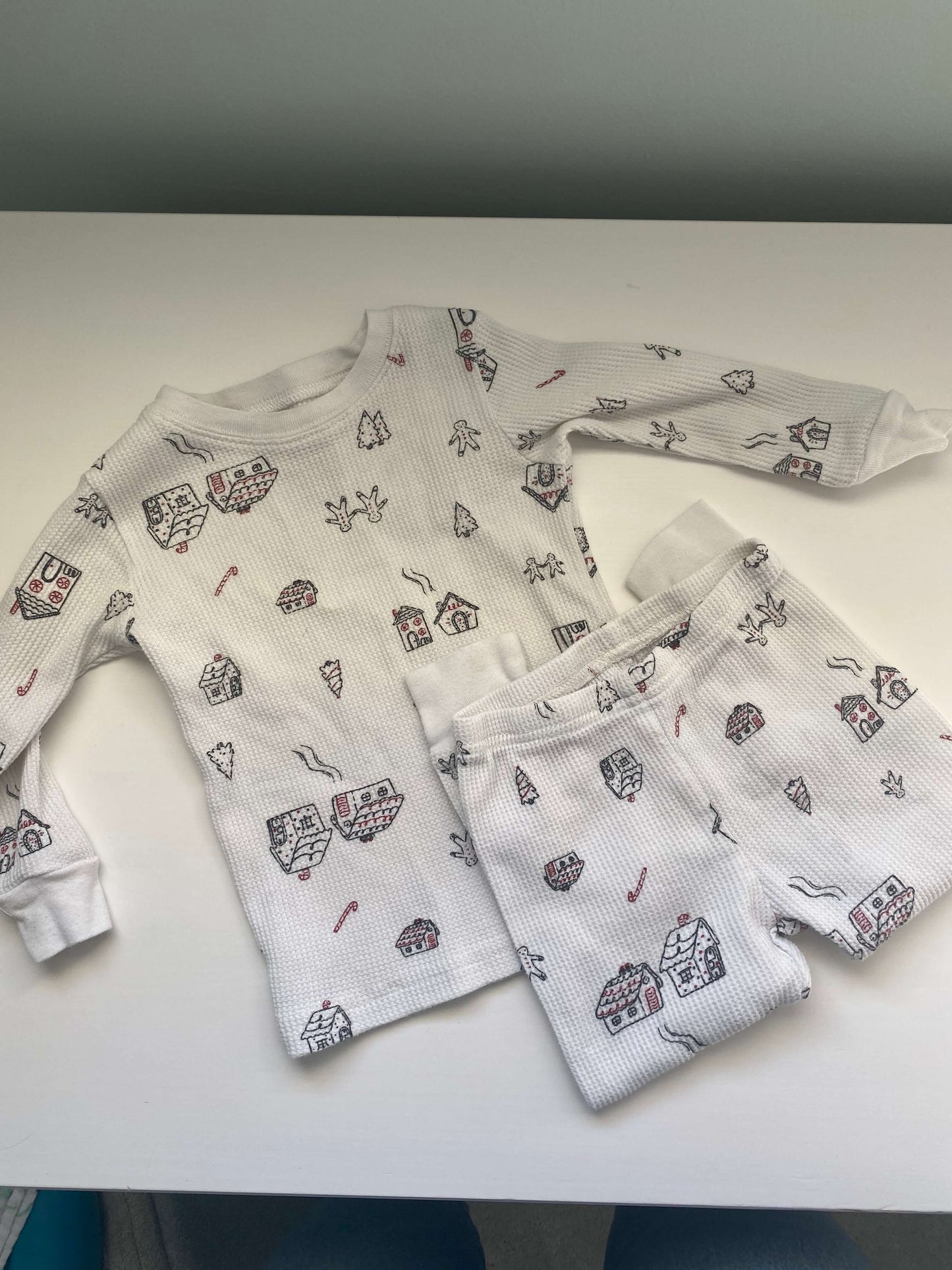 Cotton Waffle Christmas pajamas, 18 months , Kids 18 Month (12-18M)