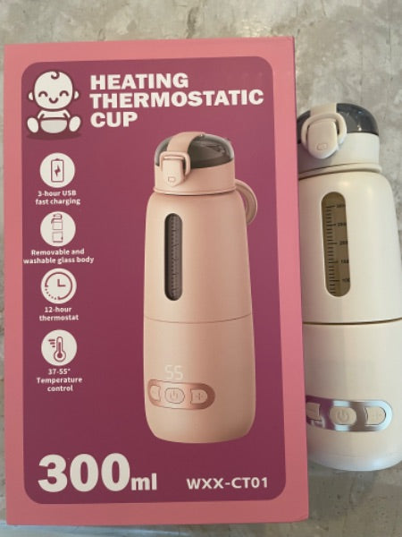 Portable Thermostatic Bottle for heating water or milk