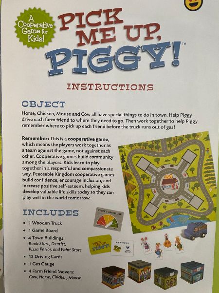 Peaceable Kingdom, Pick Me Up Piggy Board Game