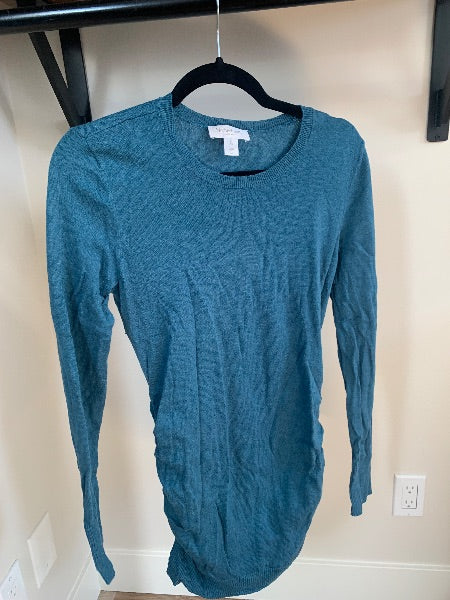 Motherhood Maternity Teal tunic- size S