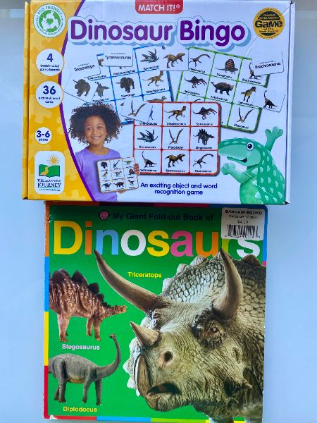 Dinosaur Bingo and Fold-out Dinosaur Book