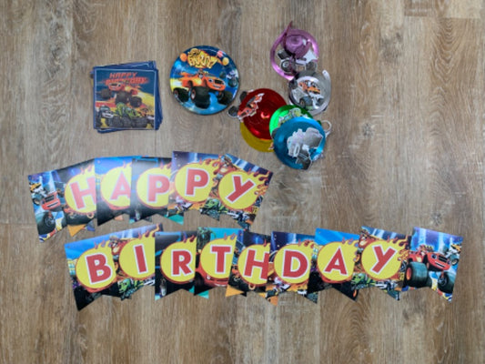 Blaze and the Monster Machines- Birthday Decor