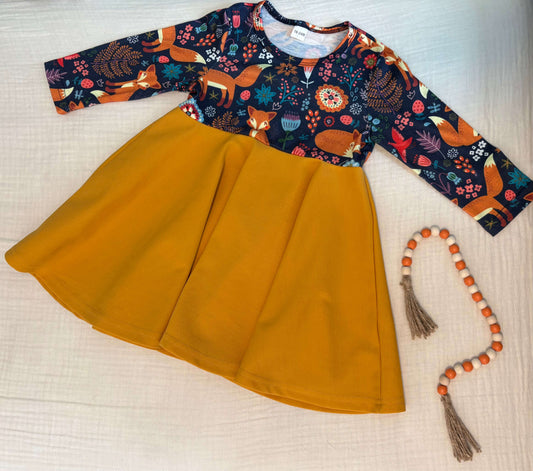 Woodland Themed Baby Girl Dress 18-24 Months , Kids 24 Month (18-24M)