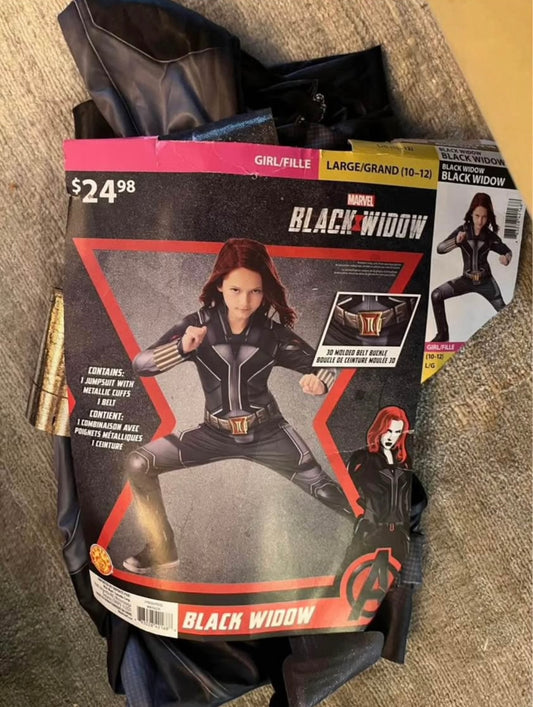 Black Widow Halloween Costume, Kids 10 (medium)
