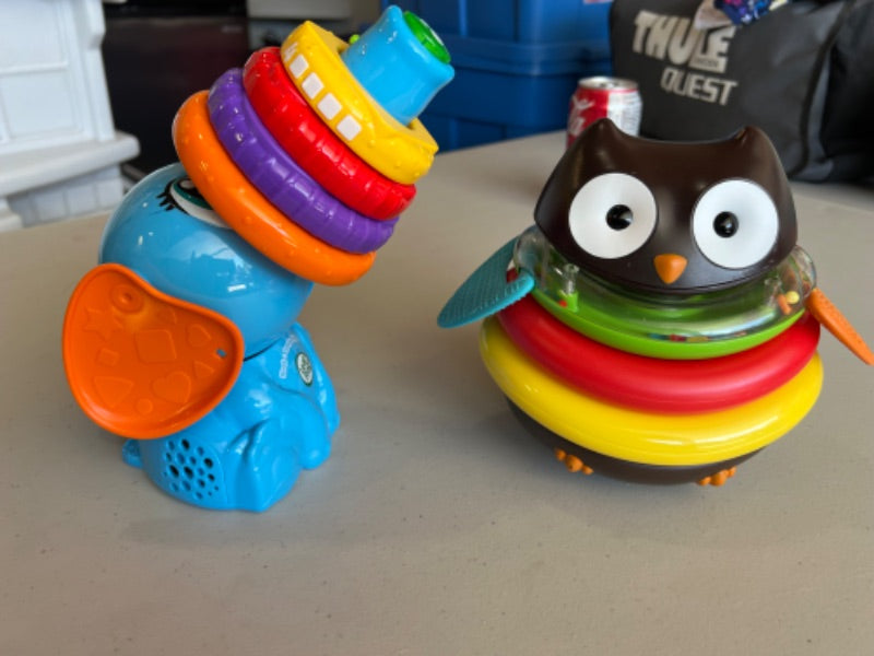 Like new  set of 2 stacking toddler toys