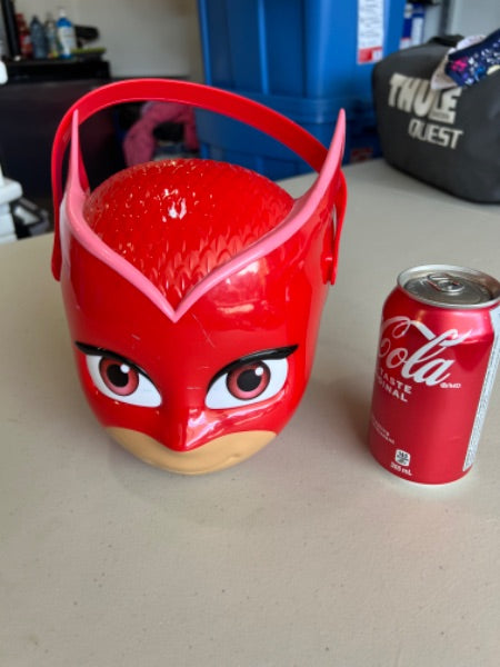 Pj mask owlette hard plastic pail. Perfect for Halloween