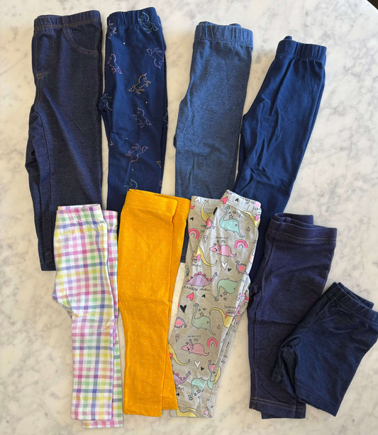 2T Girls Leggings, Kids 2T