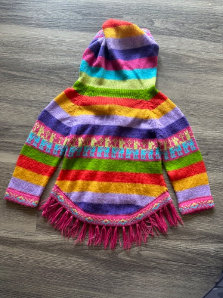 Multi Coloured Poncho Sweater, Kids 3T