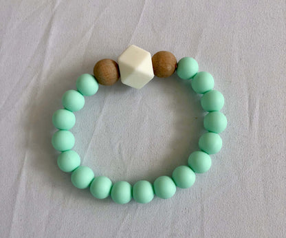 Silicone Teething Bracelet & Kneepads for Crawling