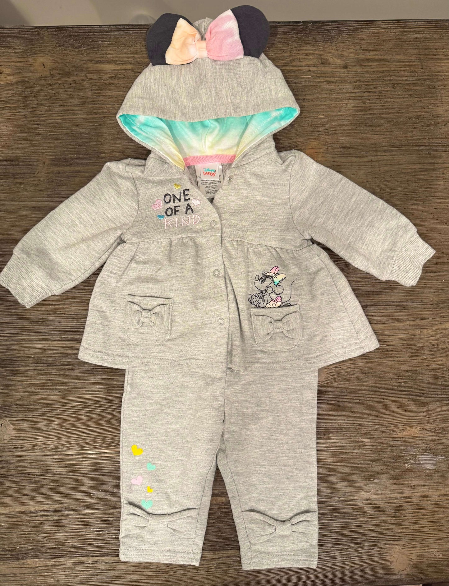 Disney Baby 4 Piece Minnie Mouse Set, Kids 6 Month (3-6M)