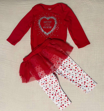 Carters 9 Months Baby Girl Two Piece Valentine's Day Outfit , Kids 9 Month (6-9M)