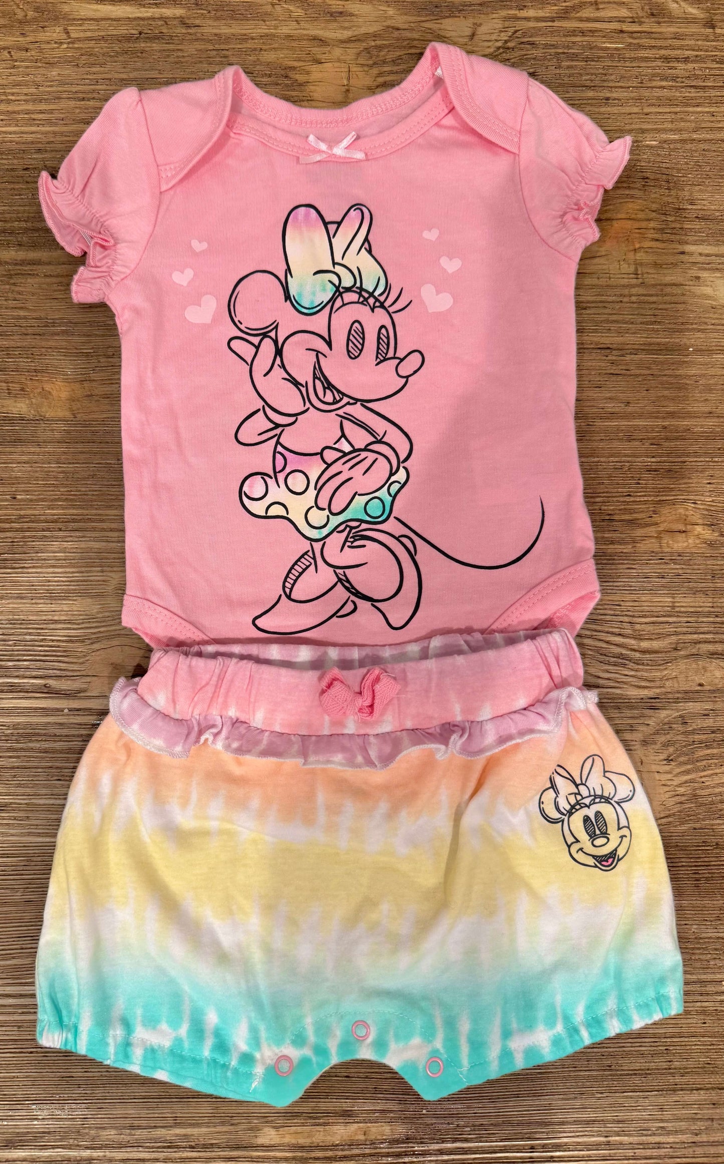 Disney Baby 4 Piece Minnie Mouse Set, Kids 6 Month (3-6M)