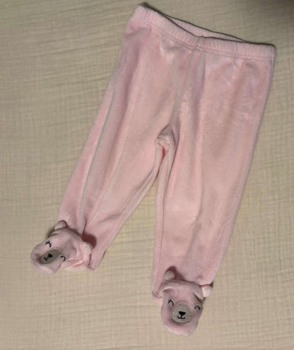Carters 6 Months Baby Girl Bear Footed Pants , Kids 6 Month (3-6M)