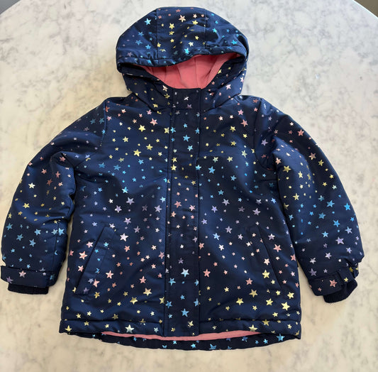 Navy and Stars Winter Jacket, Kids 4/4T