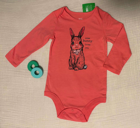 "Some Bunny Loves You" 18-24 Months Baby Girl Long Sleeved Onesie *BNWT*, Kids 24 Month (18-24M)