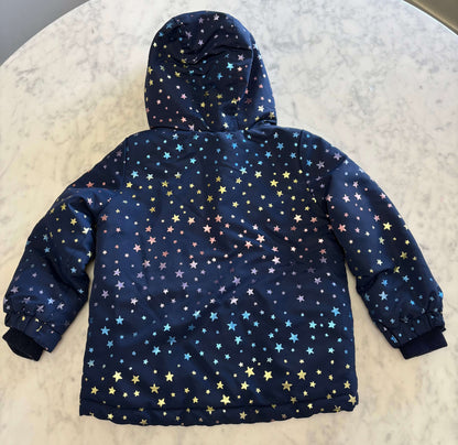 Navy and Stars Winter Jacket, Kids 4/4T