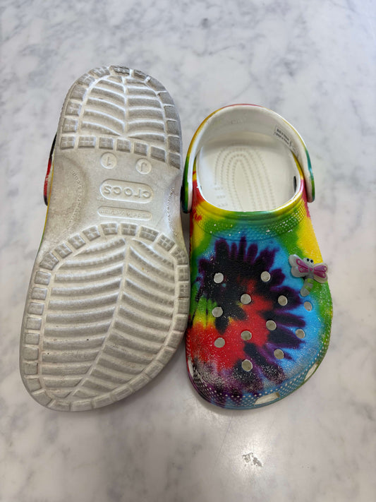 Tye Dye Crocs, Shoes 1 (Kids:4-8yr)