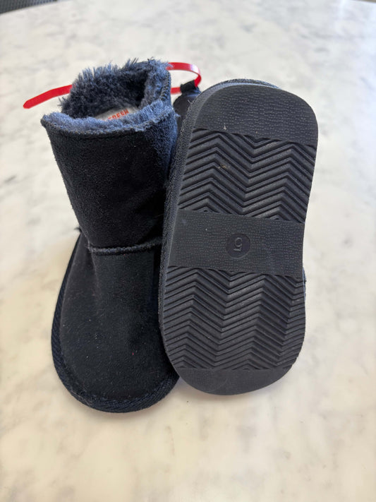 Fuzzy Lined "Suede" Boots, Shoes 5 (Walkers:12-24 mth)