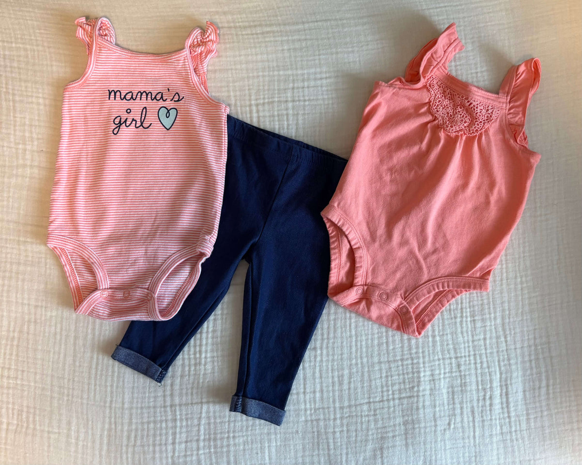 6 Months Baby Girl Summer Bundle , Kids 6 Month (3-6M)