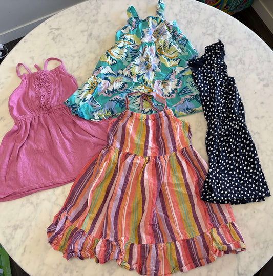 Girls summer Dresses and Romper, Kids 4/4T
