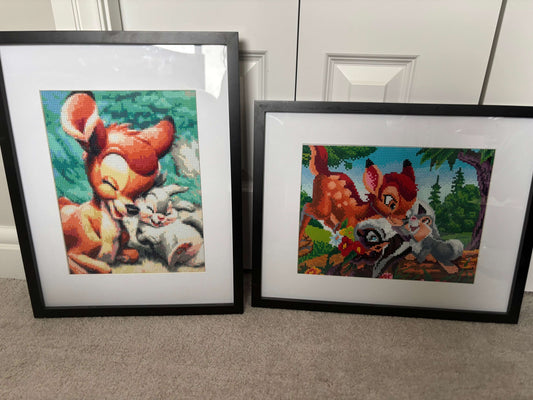 Framed Bambi Diamond Art Wall Decor Bundle