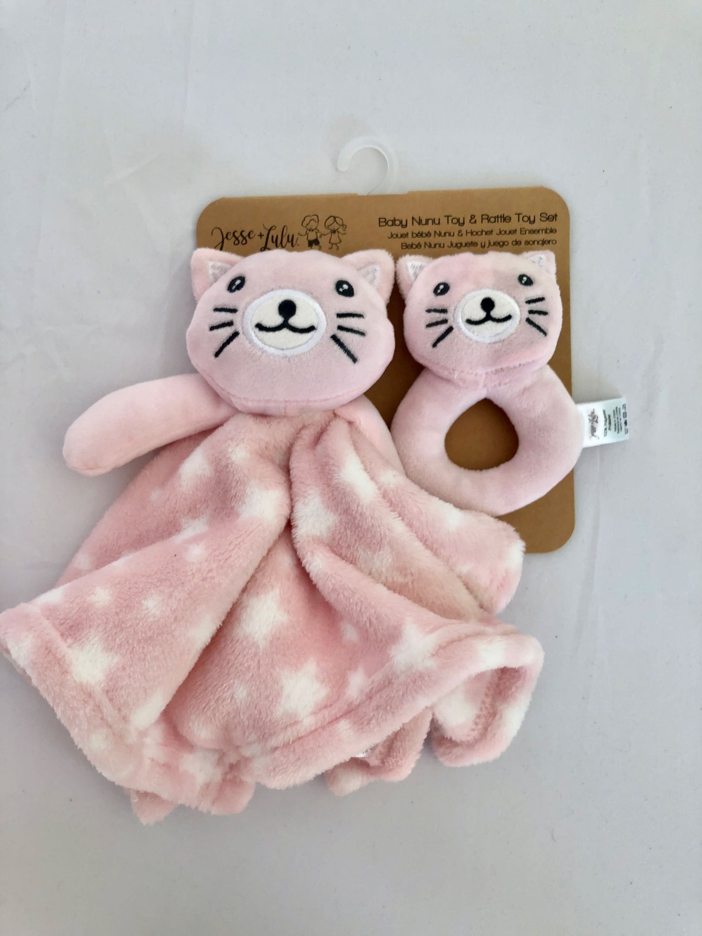 Jesse + Lulu: Baby Nunu Toy + Rattle Toy Set