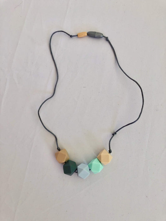 Silicone Geometric Teething Necklace