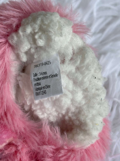Pink piggy SNOOZIES Slippers, 3-6 months, Shoes 0 (Baby: 0-12 mth)