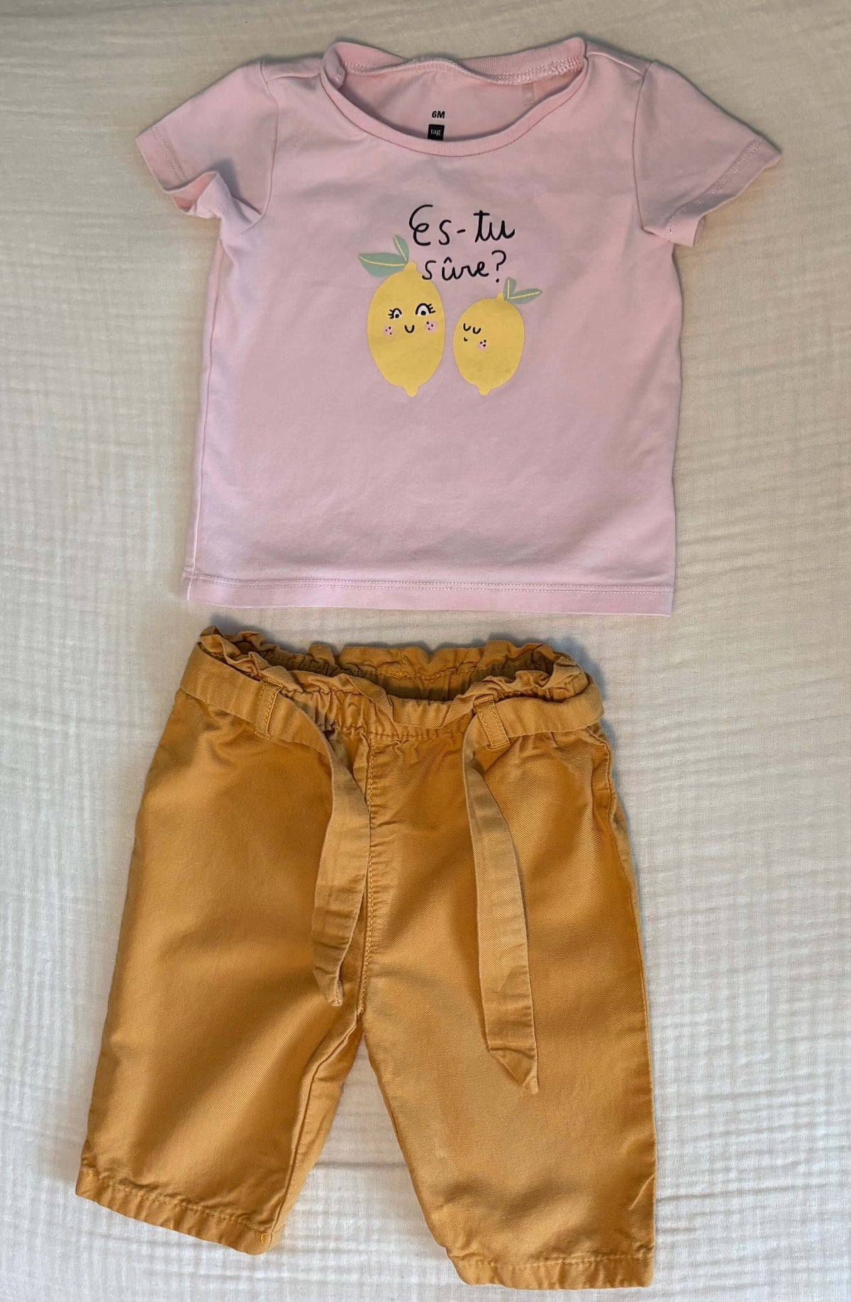 6 Months Baby Girl Two Piece Outfit, Kids 6 Month (3-6M)