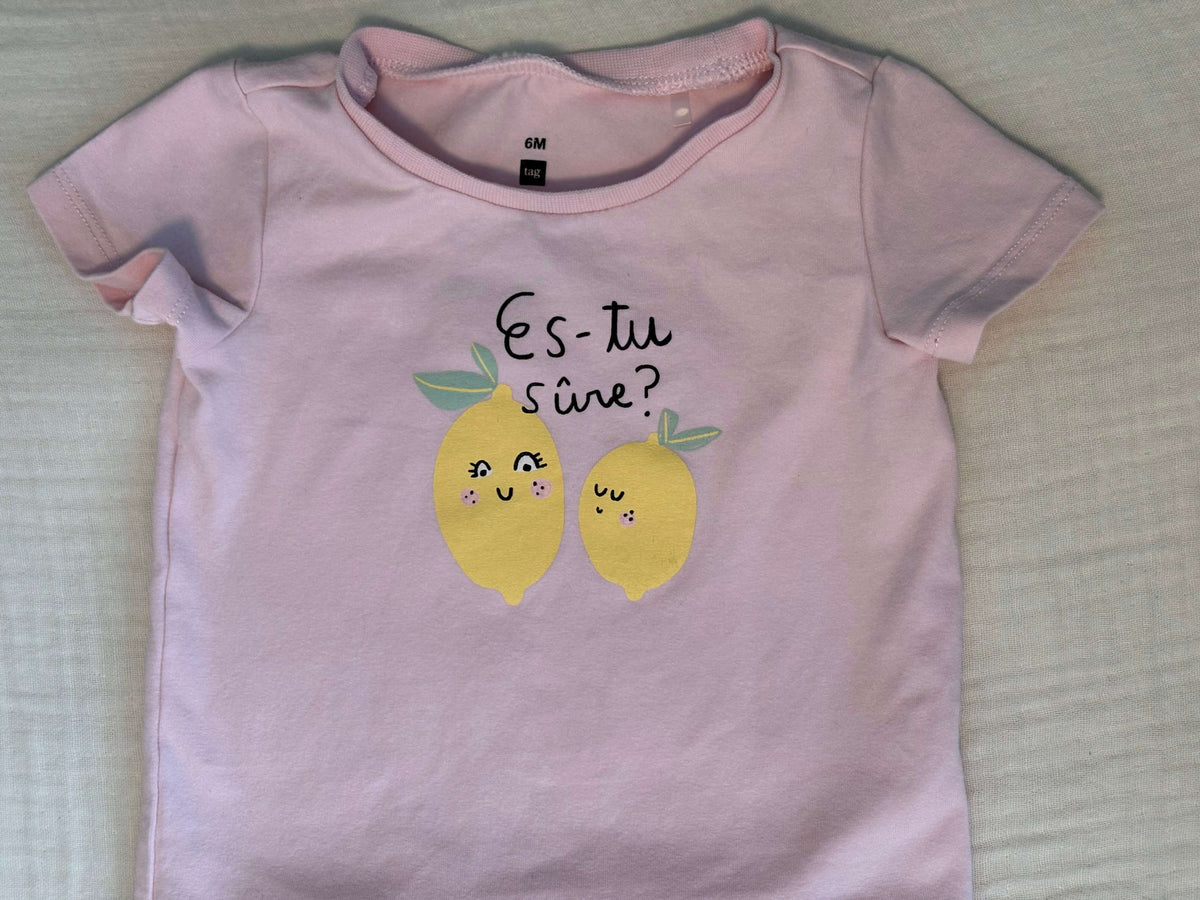 6 Months Baby Girl Two Piece Outfit, Kids 6 Month (3-6M)