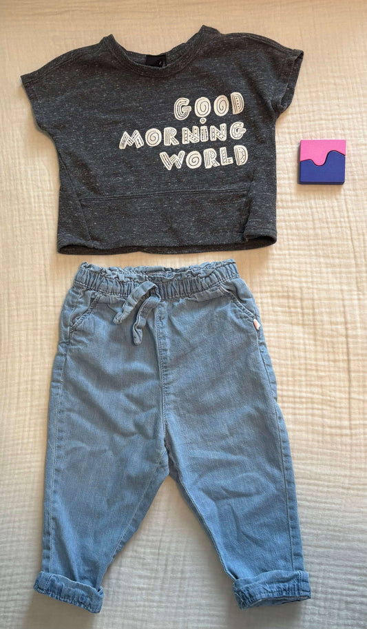 12-18 Months Baby Girl Two Piece Outfit , Kids 18 Month (12-18M)