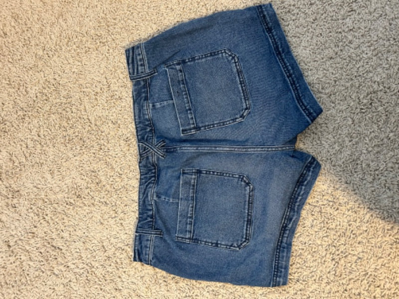 Maternity denim shorts