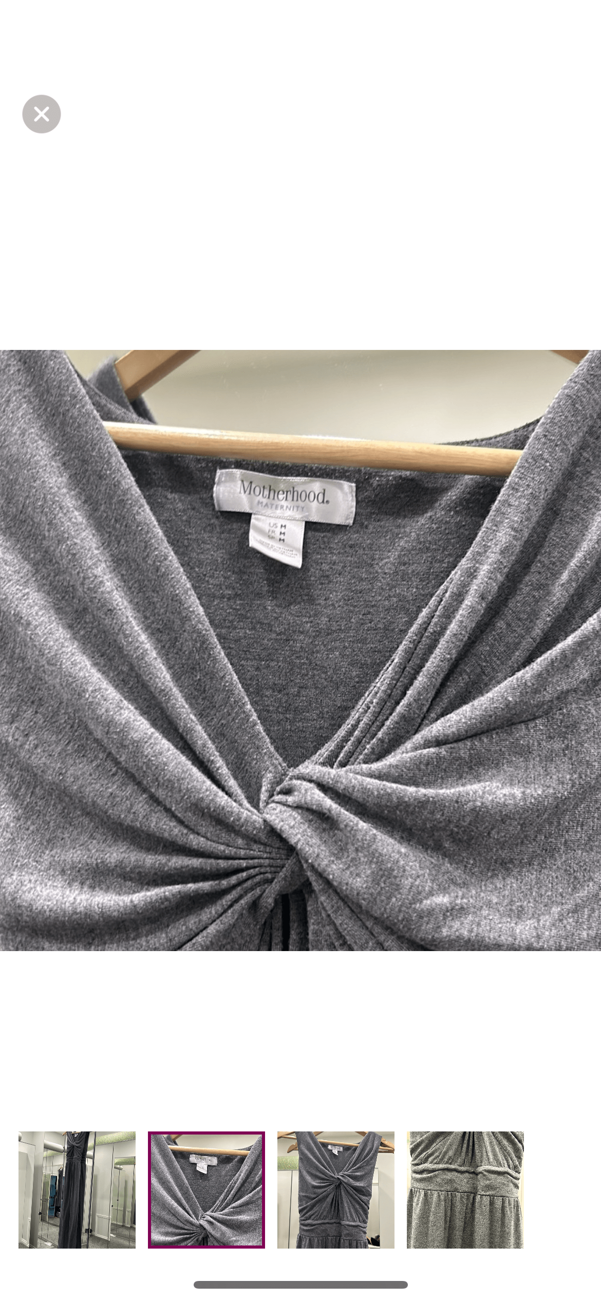 Motherhood Maternity ruched maxi dress, Maternity M (8-10)