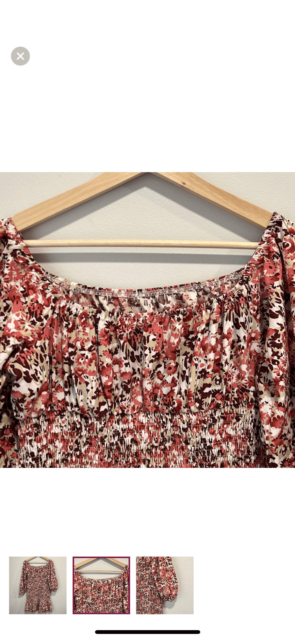 Shein Size Medium Smocked Floral Maternity Dress, Maternity M (8-10)