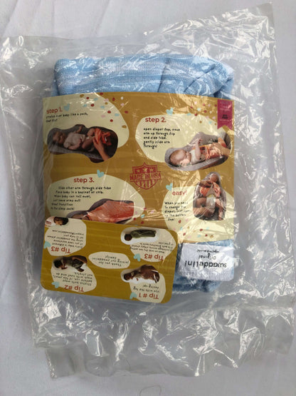 Swaddelini, Blue Swaddle Sleep Sack, New, Retails $100, 0-6 Months (Small)