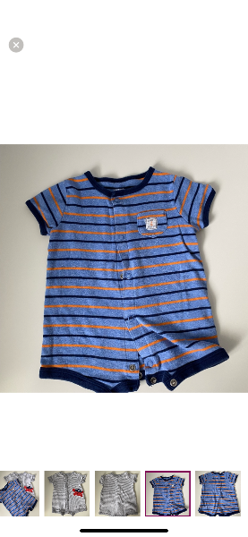 Carters Rompers, set of 2, , Kids 3 Month (0-3M)