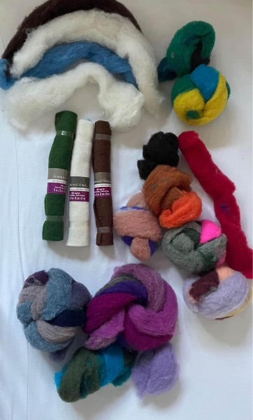 Wool Roving & felt mats for Felting