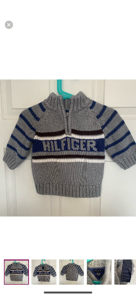 Tommy Hilfiger Sweater, 9 months , Kids 9 Month (6-9M)