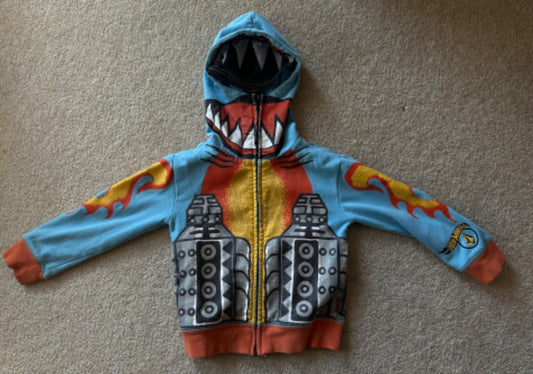 Hotwheels hoodie with mesh eye cover, Kids 2T