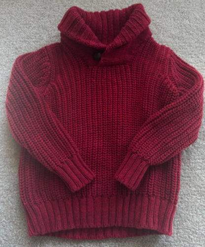 Red old navy sweater, Kids 2T