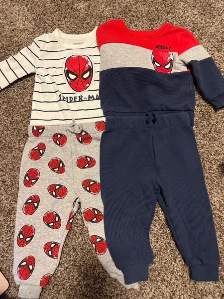 SpiderMan 2 Outfit Set Size:6-9M, Kids 9 Month (6-9M)