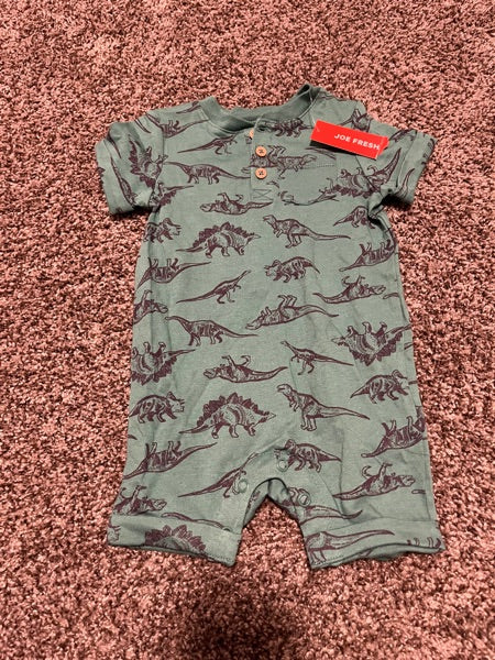 Joe Fresh Dinosaur Romper Size:3-6M, Kids 6 Month (3-6M)