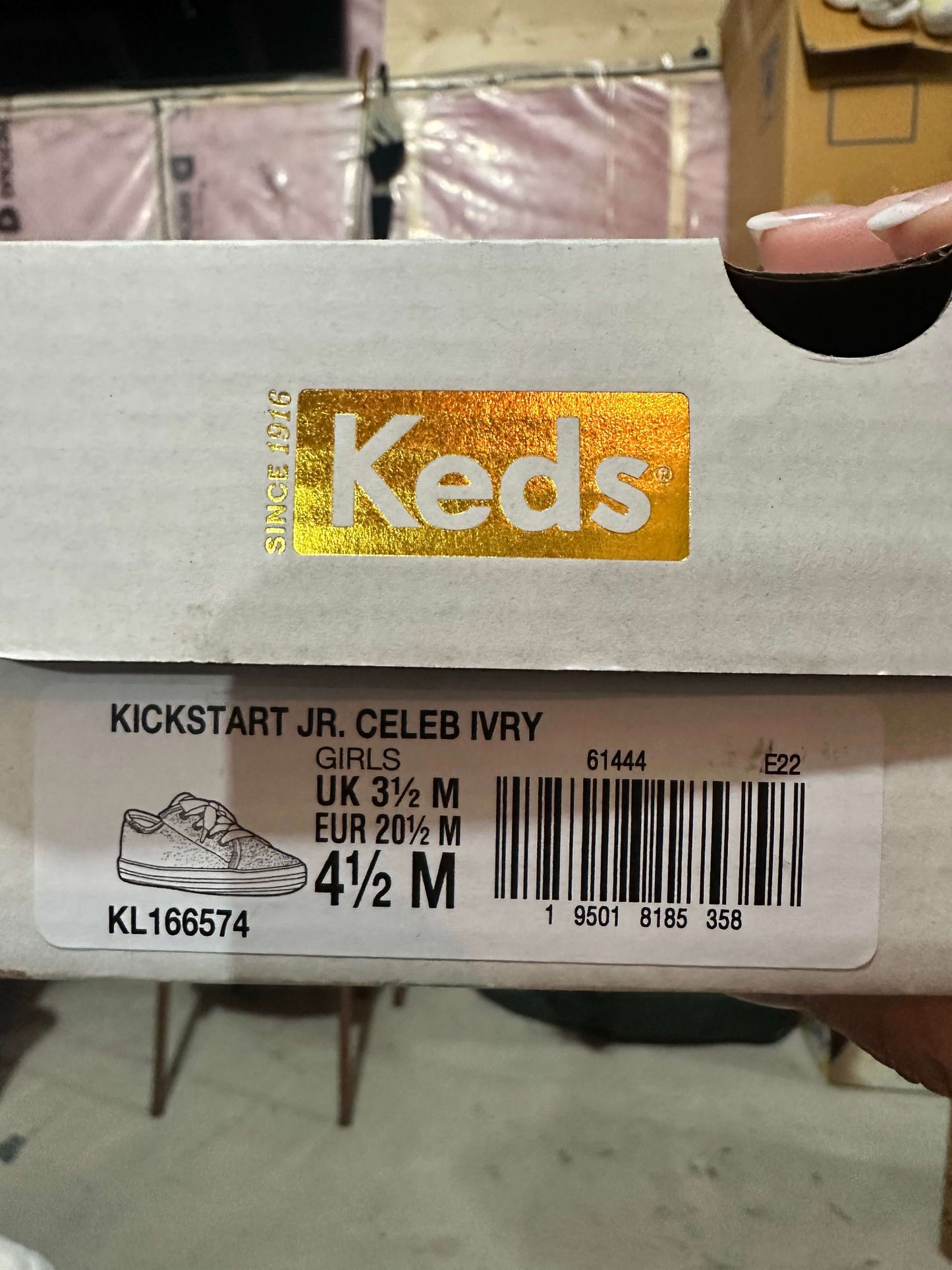 Girls fancy keds , Shoes 4.5 (Walkers:12-24 mth)